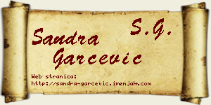 Sandra Garčević vizit kartica